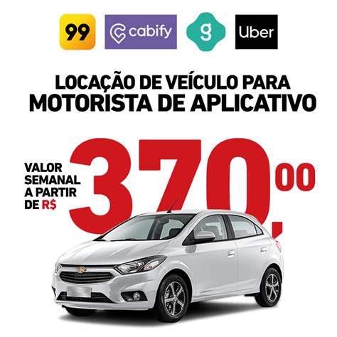 Aluguel de carros particular para uber df  Médio R$ 121/dia